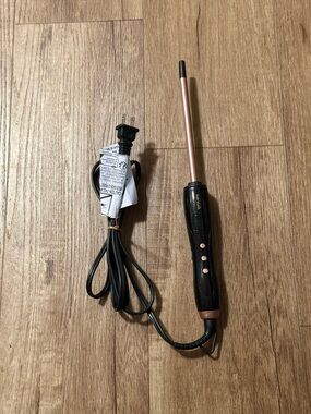 Wavytalk 3/8 Inch Small Curling Iron Wand for Short & Long Hair Rose Gold